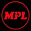 MPL game logo with bold red MPL text inside a red circular border on black background